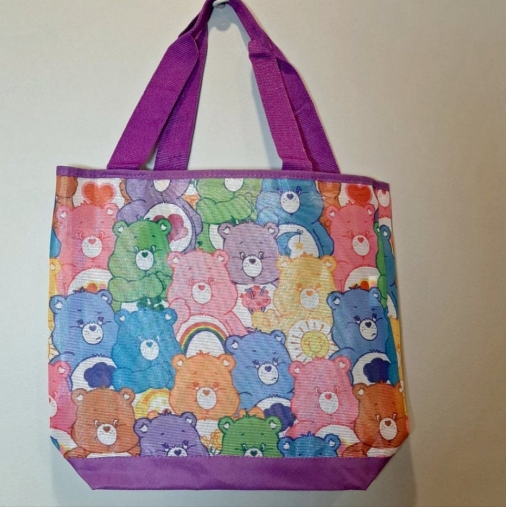 American Greetings Care Bears Beach Tote with Bonus Pouch